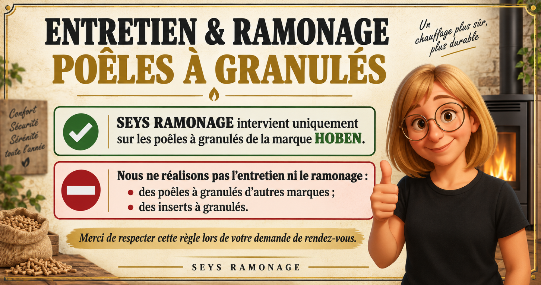 Entretien et ramonage des poêles à granulés
